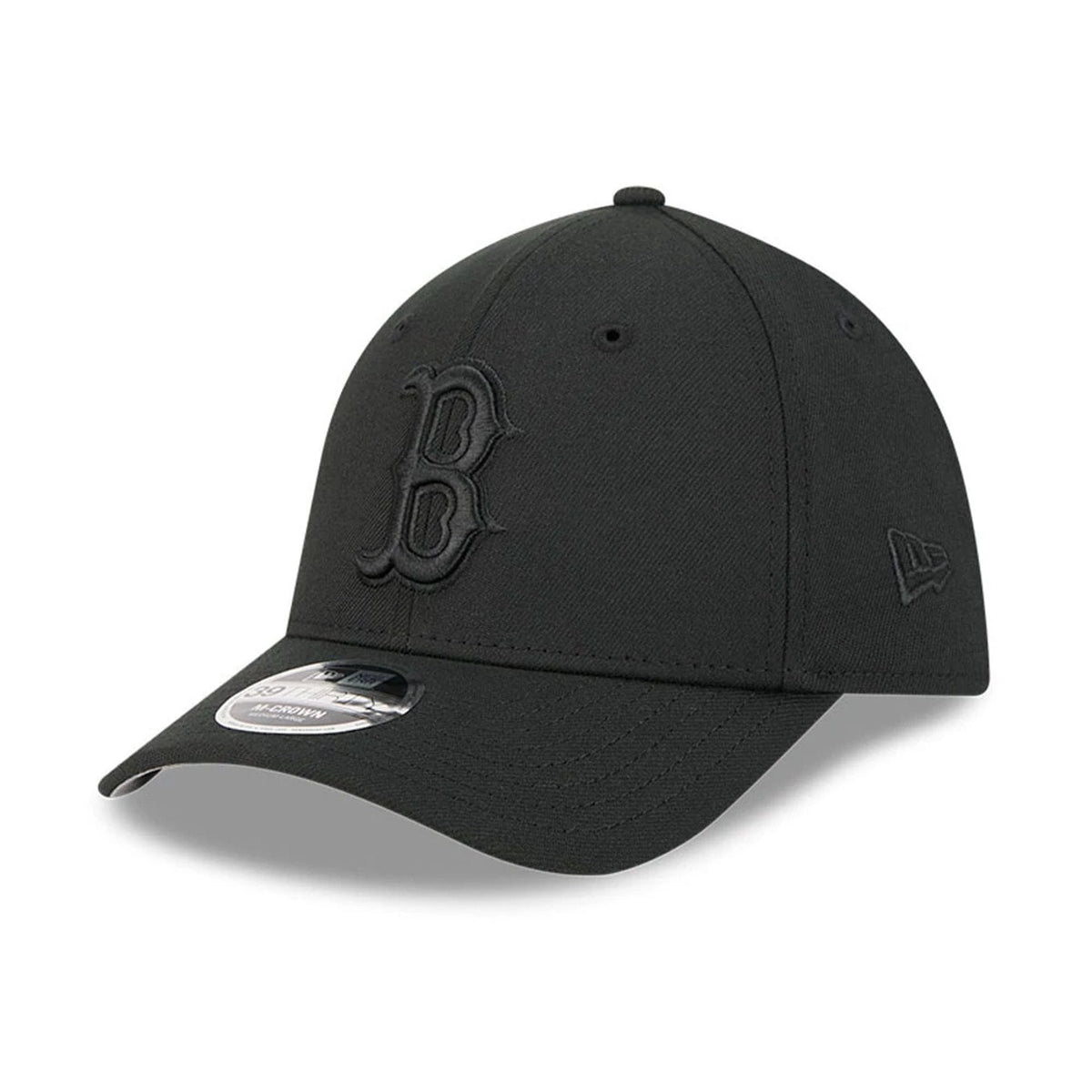 Boston Red Sox MLB Outline Black 39THIRTY M-Crown Stretch Fit Cap-klyvox