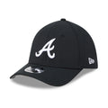 Atlanta Braves MLB Black 39THIRTY M-Crown Stretch Fit Cap-klyvox