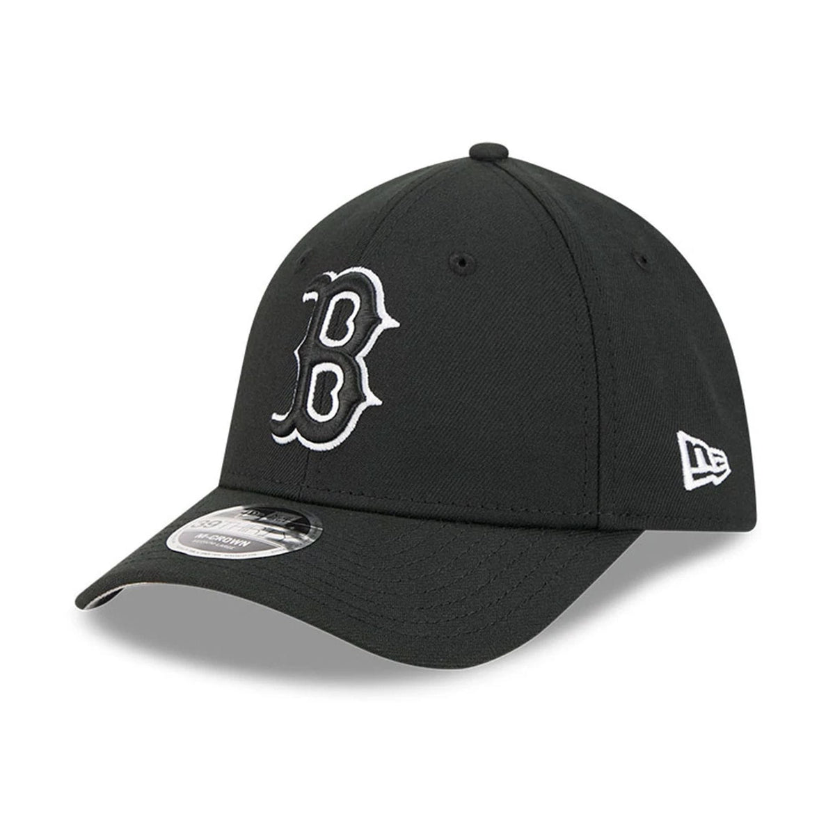 Boston Red Sox MLB Black 39THIRTY M-Crown Stretch Fit Cap-klyvox