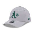 Athletics MLB Grey 39THIRTY M-Crown Stretch Fit Cap-klyvox