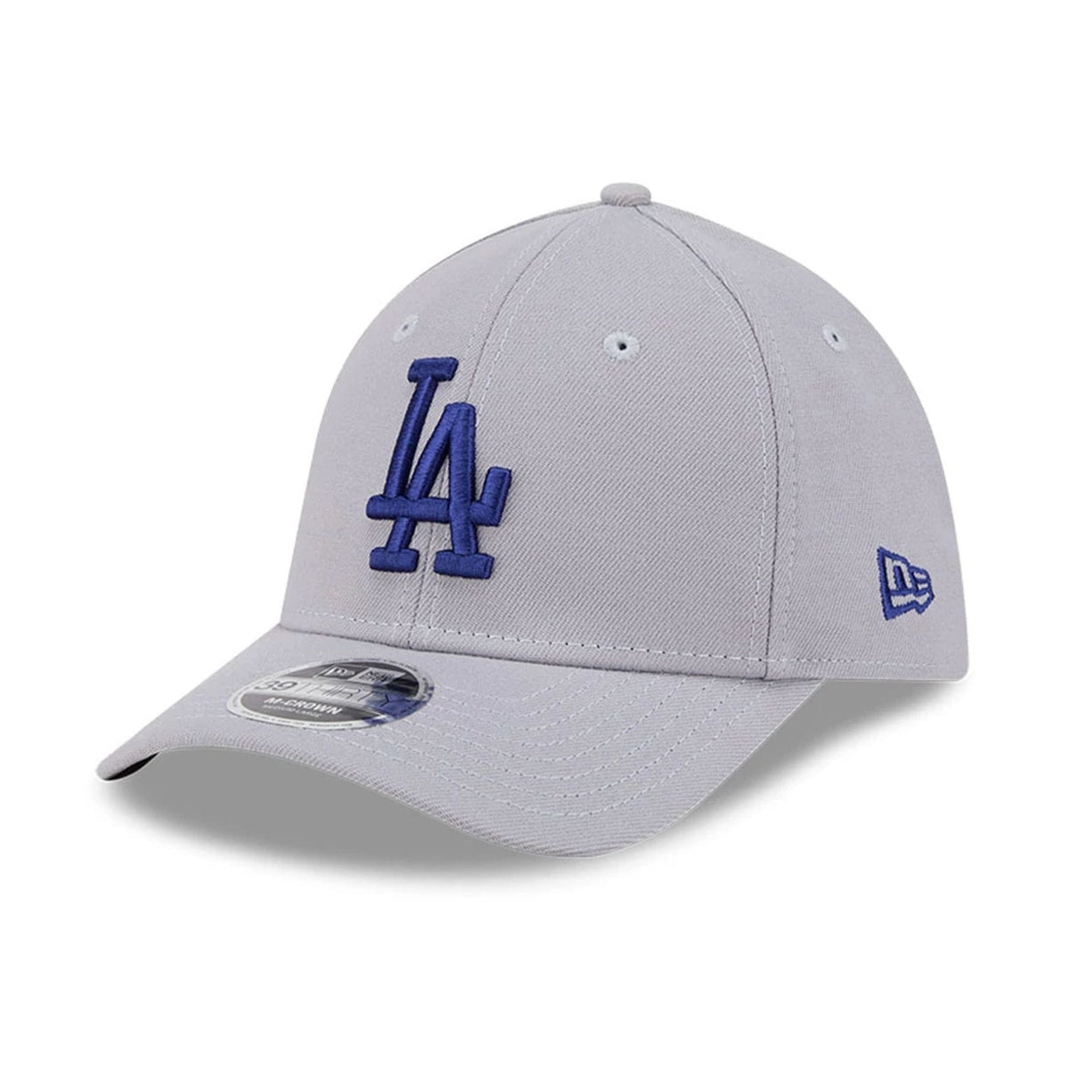 LA Dodgers MLB Grey 39THIRTY M-Crown Stretch Fit Cap-klyvox