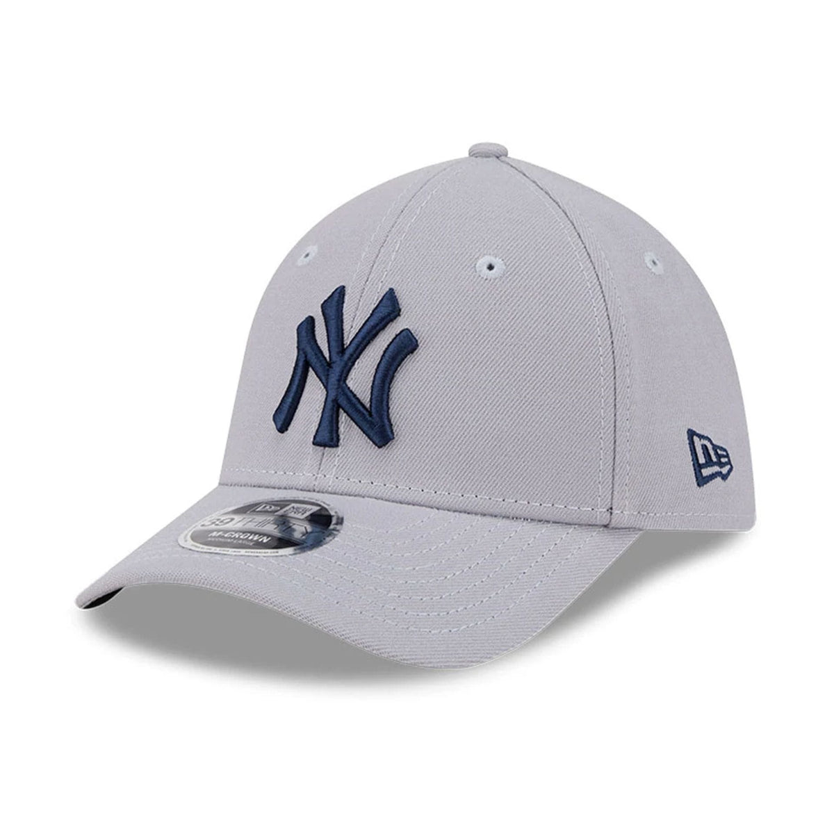 New York Yankees MLB Grey 39THIRTY M-Crown Stretch Fit Cap-klyvox