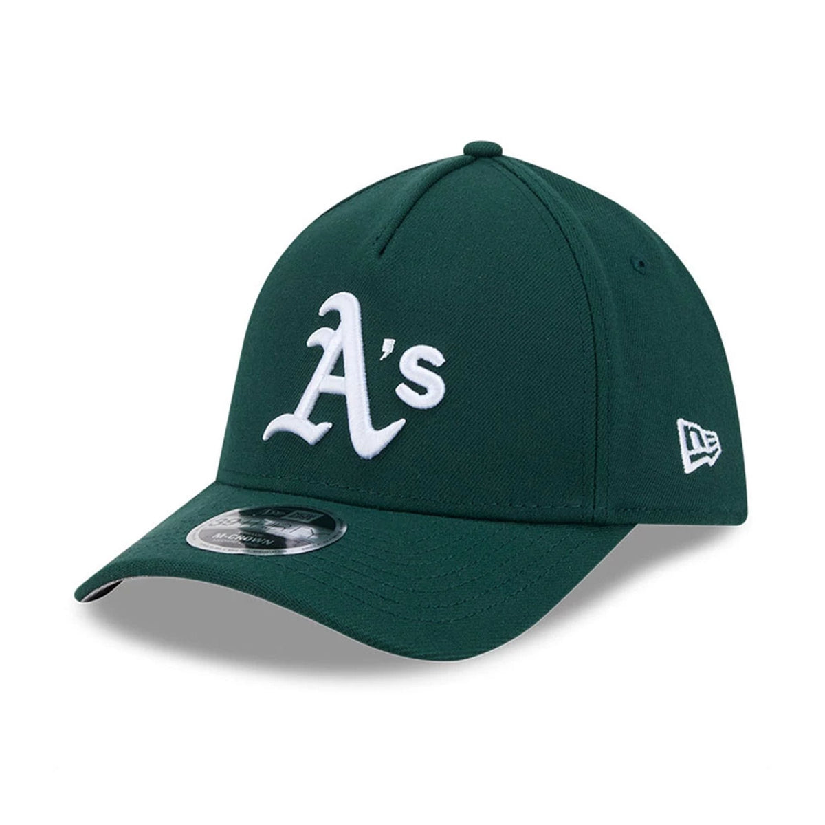 Athletics MLB Dark Green 39THIRTY M-Crown A-Frame Stretch Fit Cap-klyvox