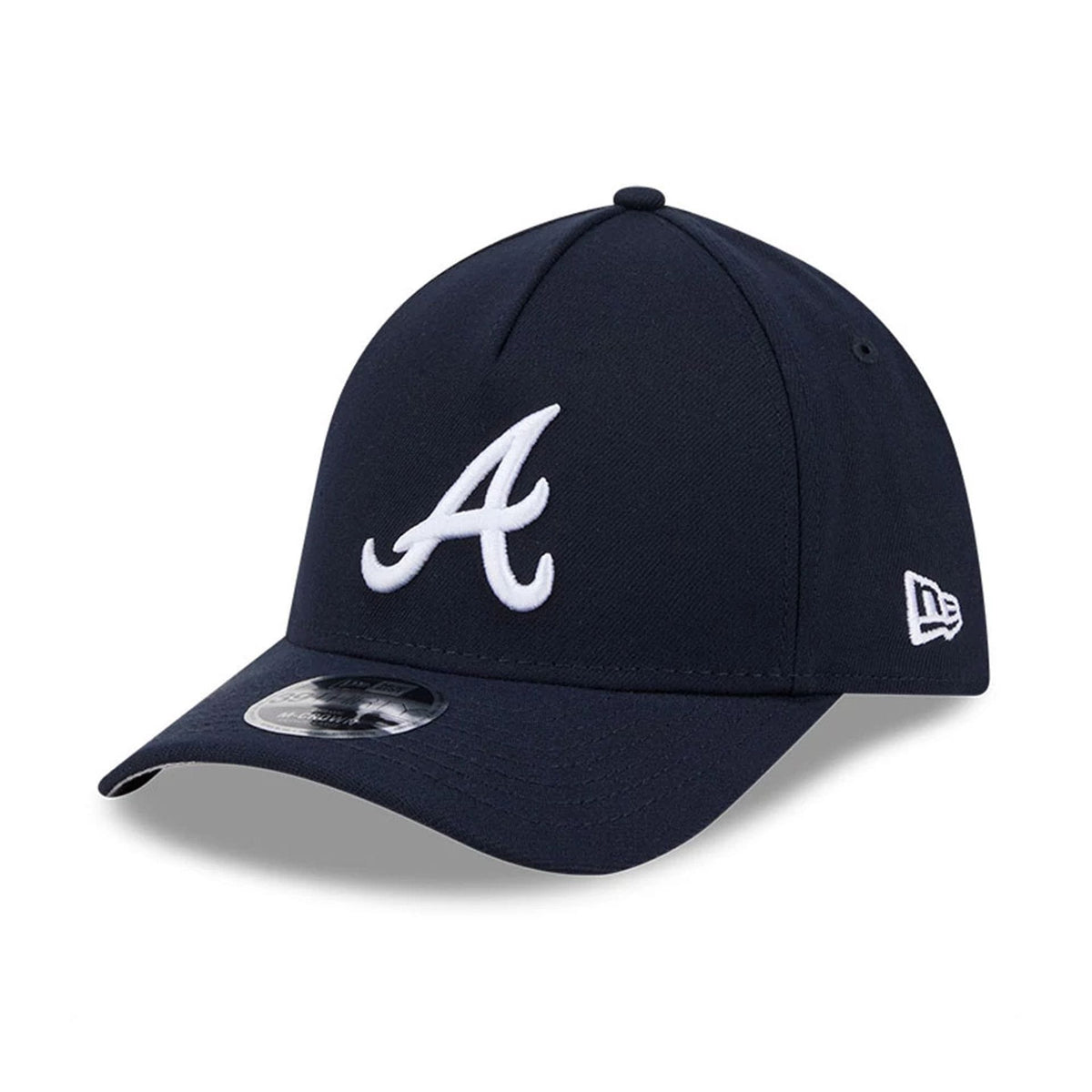 Atlanta Braves MLB Navy 39THIRTY M-Crown A-Frame Stretch Fit Cap-klyvox