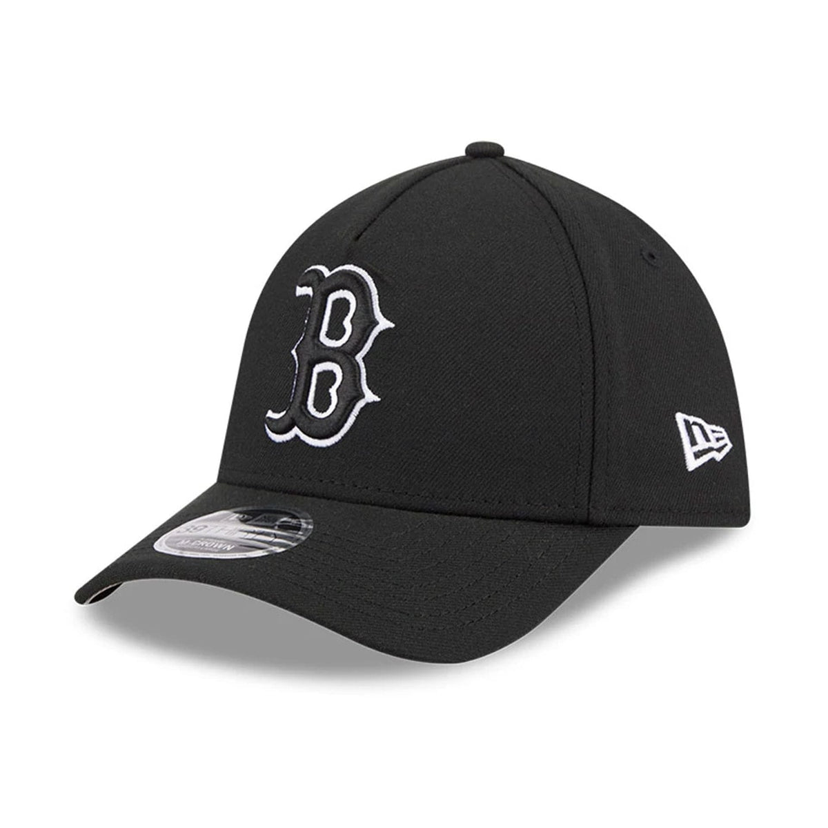 Boston Red Sox MLB Black 39THIRTY M-Crown A-Frame Stretch Fit Cap-klyvox