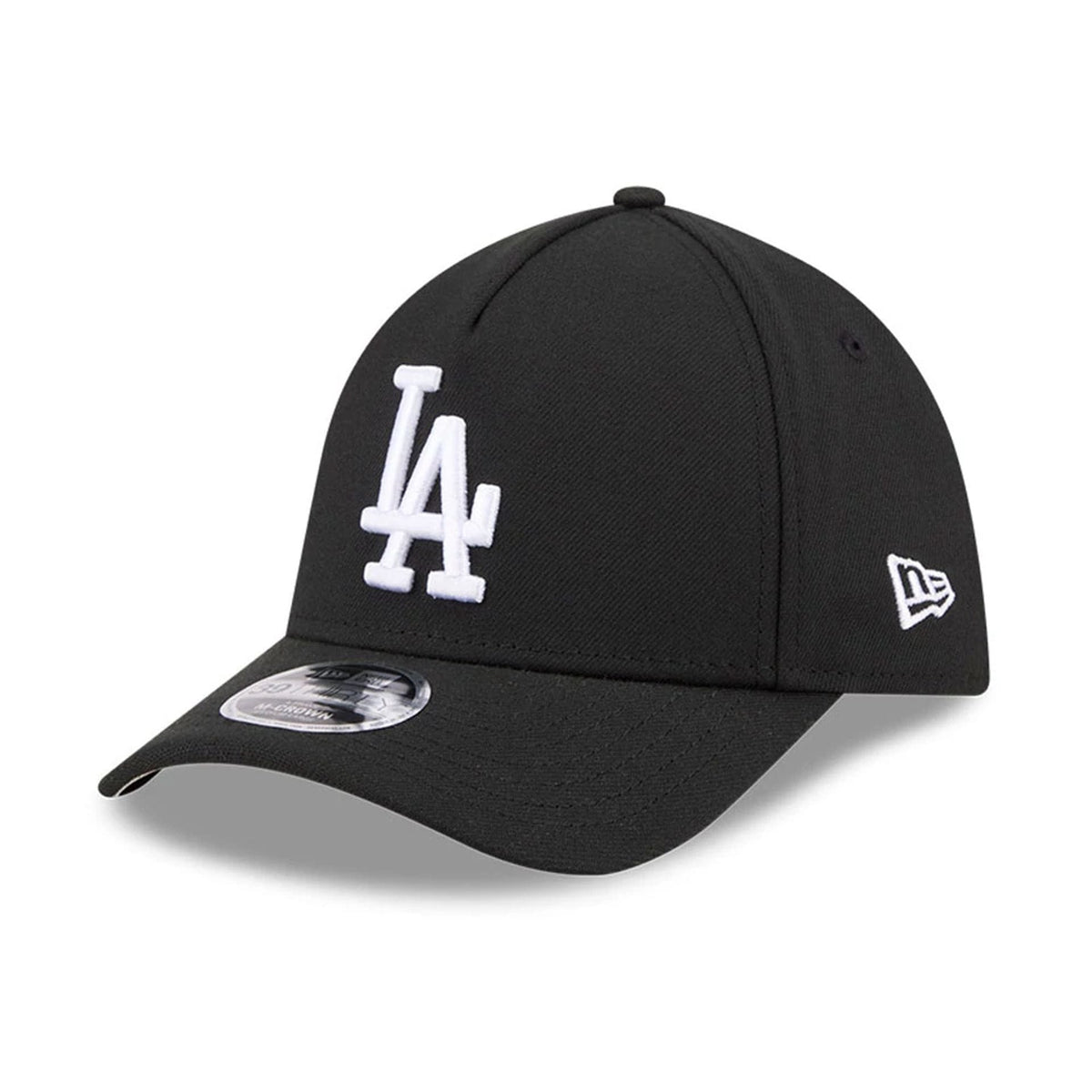 LA Dodgers MLB Black 39THIRTY M-Crown A-Frame Stretch Fit Cap-klyvox