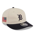 Detroit Tigers MLB Americana Herringbone White Retro Crown 9FIFTY Adjustable Cap-klyvox
