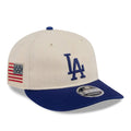 LA Dodgers MLB Americana Herringbone Dark White Retro Crown 9FIFTY Adjustable Cap-klyvox