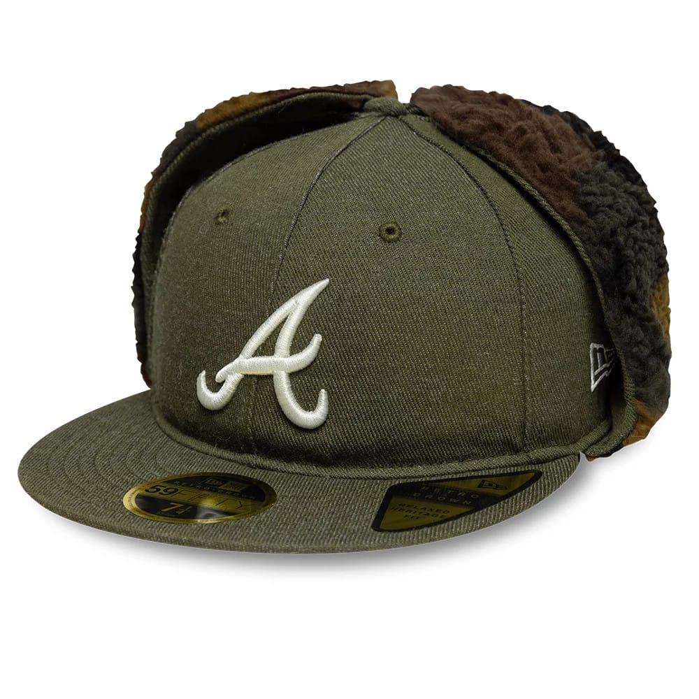 Atlanta Braves MLB Camo Open Green Retro Crown 59FIFTY Fitted Cap-klyvox