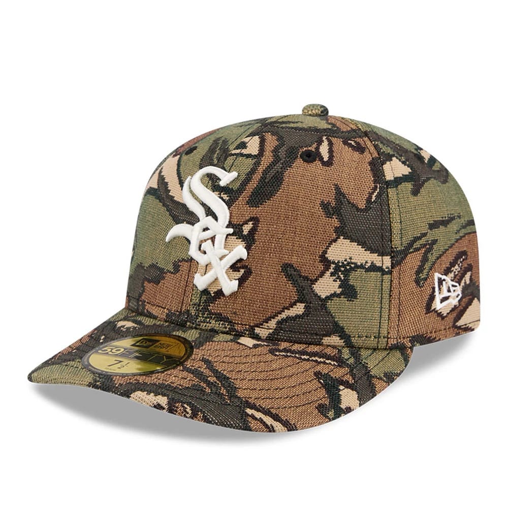 Chicago White Sox MLB Jacquard Camo 59FIFTY Fitted Cap-klyvox