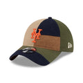 New York Mets MLB Patchwork Open Brown 9TWENTY Adjustable Cap-klyvox