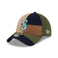 Seattle Mariners MLB Patchwork Open Brown 9TWENTY Adjustable Cap-klyvox