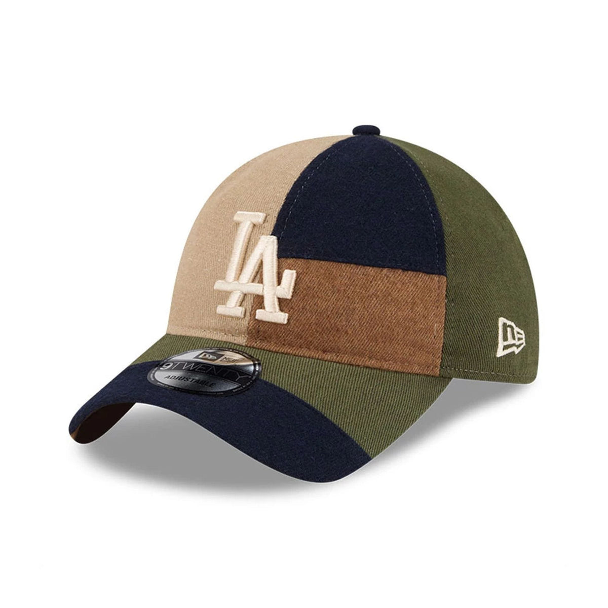 LA Dodgers MLB Patchwork Open Brown 9TWENTY Adjustable Cap-klyvox