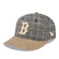 Boston Red Sox MLB Vintage Tweed Open Blue Retro Crown 59FIFTY Fitted Cap-klyvox