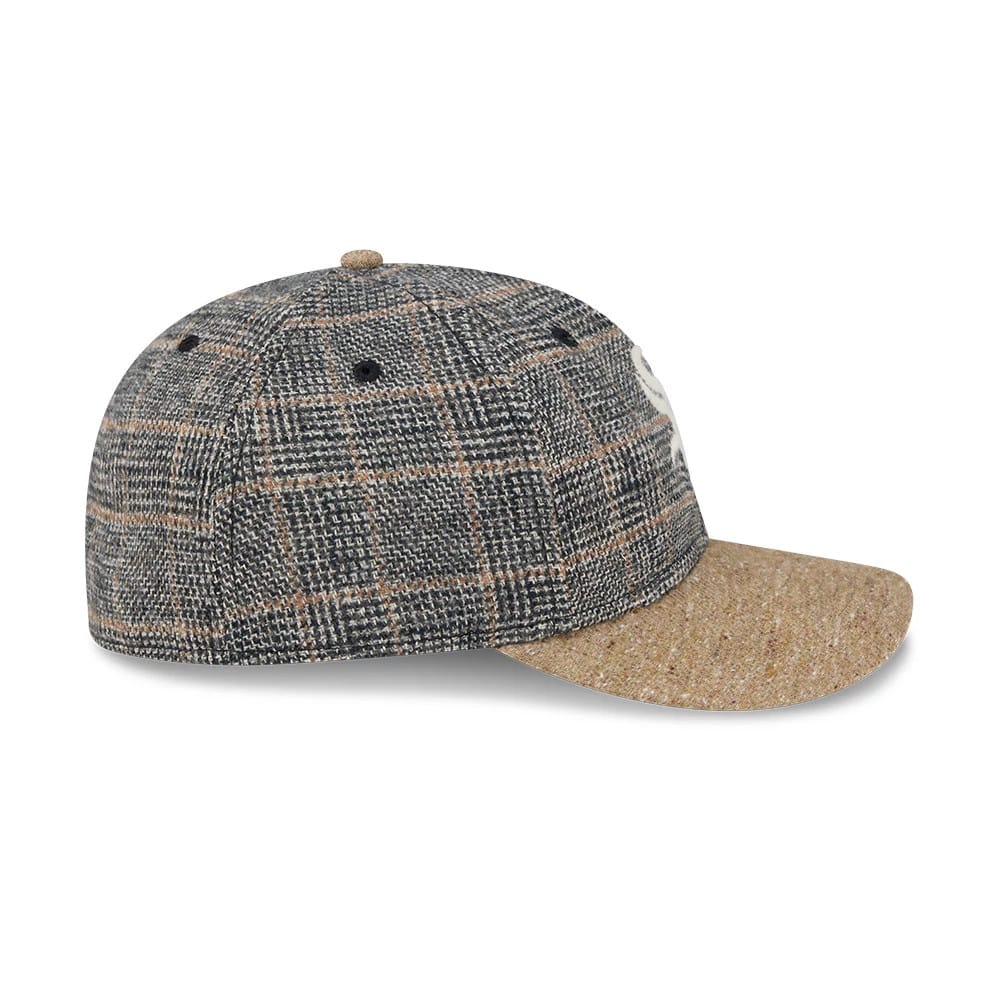 Chicago White Sox MLB Vintage Tweed Open Blue Retro Crown 59FIFTY Fitted Cap-klyvox