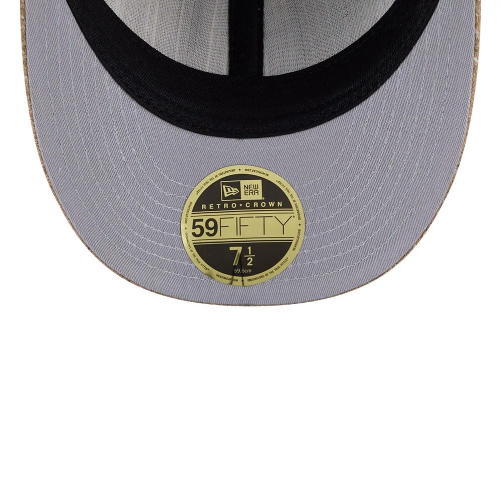 Chicago White Sox MLB Vintage Tweed Open Blue Retro Crown 59FIFTY Fitted Cap-klyvox