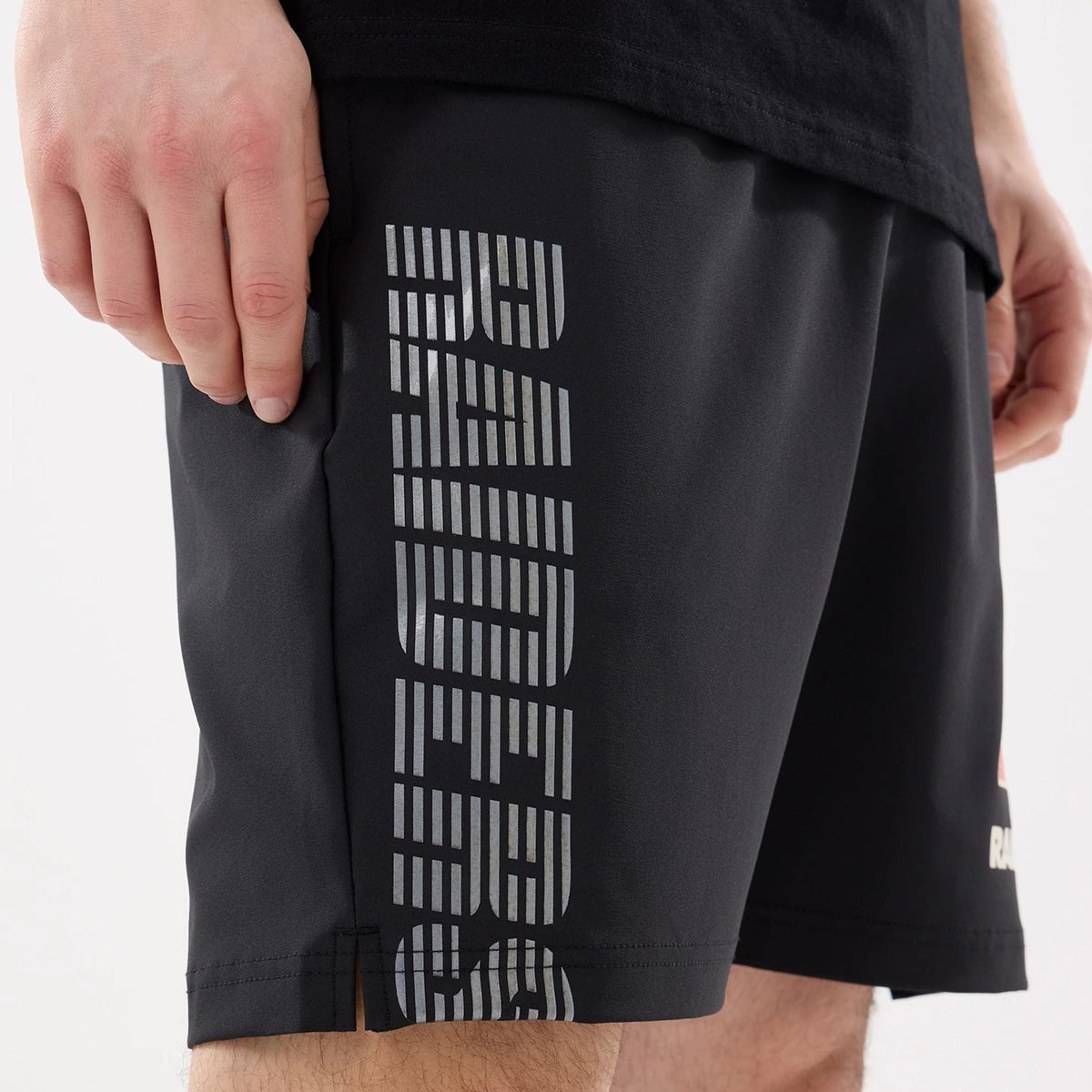 Las Vegas Raiders NFL Match Black Oversized Shorts-klyvox