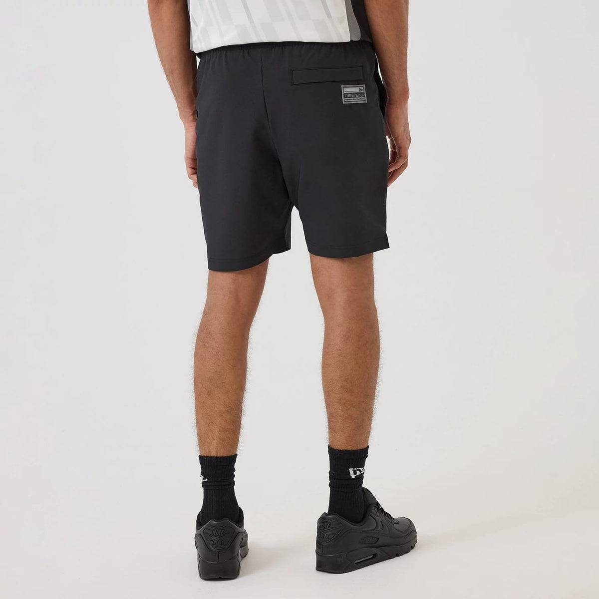 Brooklyn Nets NBA Match Black Oversized Shorts-klyvox