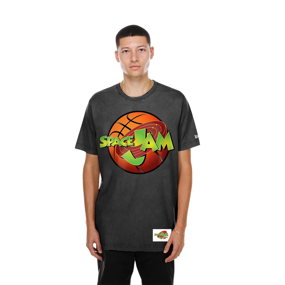 Space Jam Warner Brothers Space Jam Black T-Shirt-klyvox