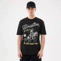 Houston Astros MLB Cowboy Graphic Black T-Shirt-klyvox