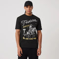 Texas Rangers MLB Cowboy Graphic Black T-Shirt-klyvox