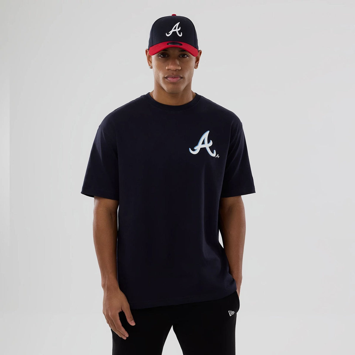 Atlanta Braves MLB Graphic Navy T-Shirt-klyvox