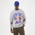 New York Mets MLB Sport Classic Grey Crew Neck Sweater-klyvox