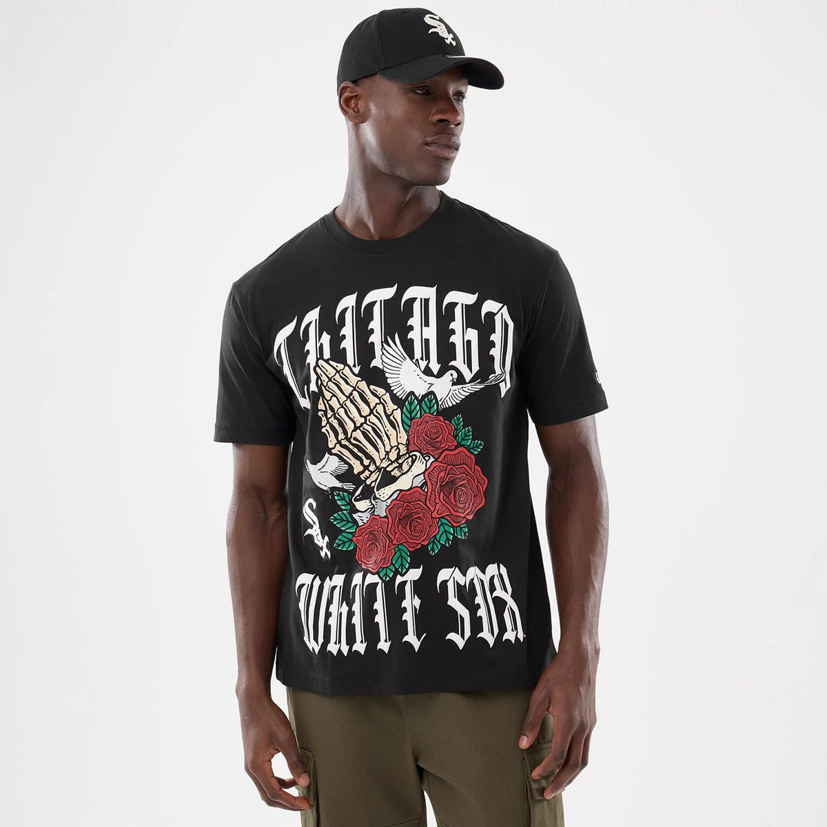 Chicago White Sox MLB Script Graphic Black T-Shirt-klyvox