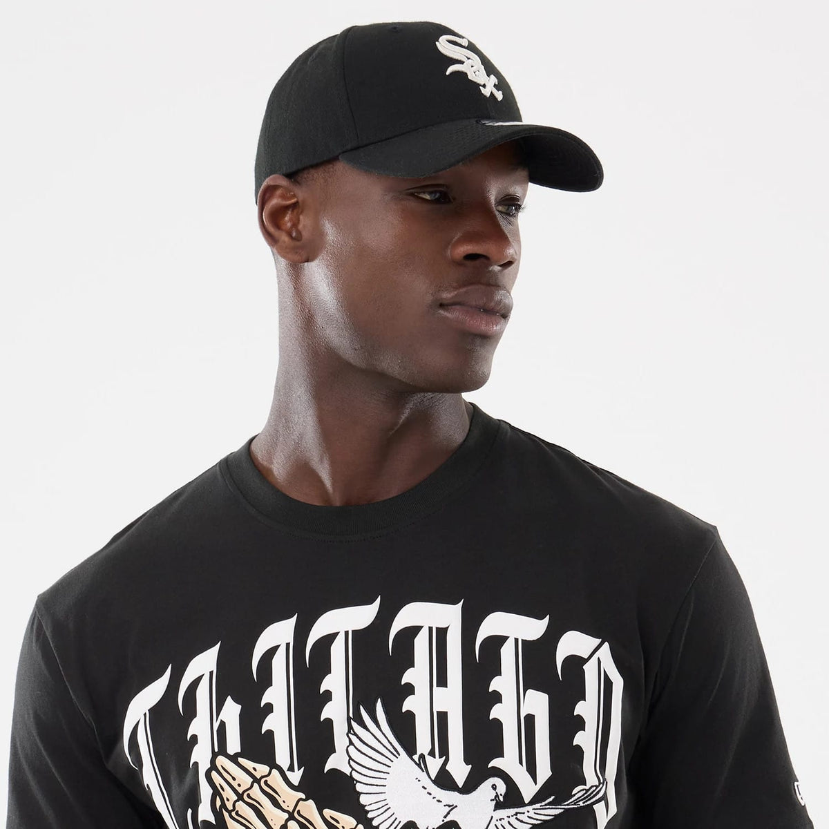 Chicago White Sox MLB Script Graphic Black T-Shirt-klyvox