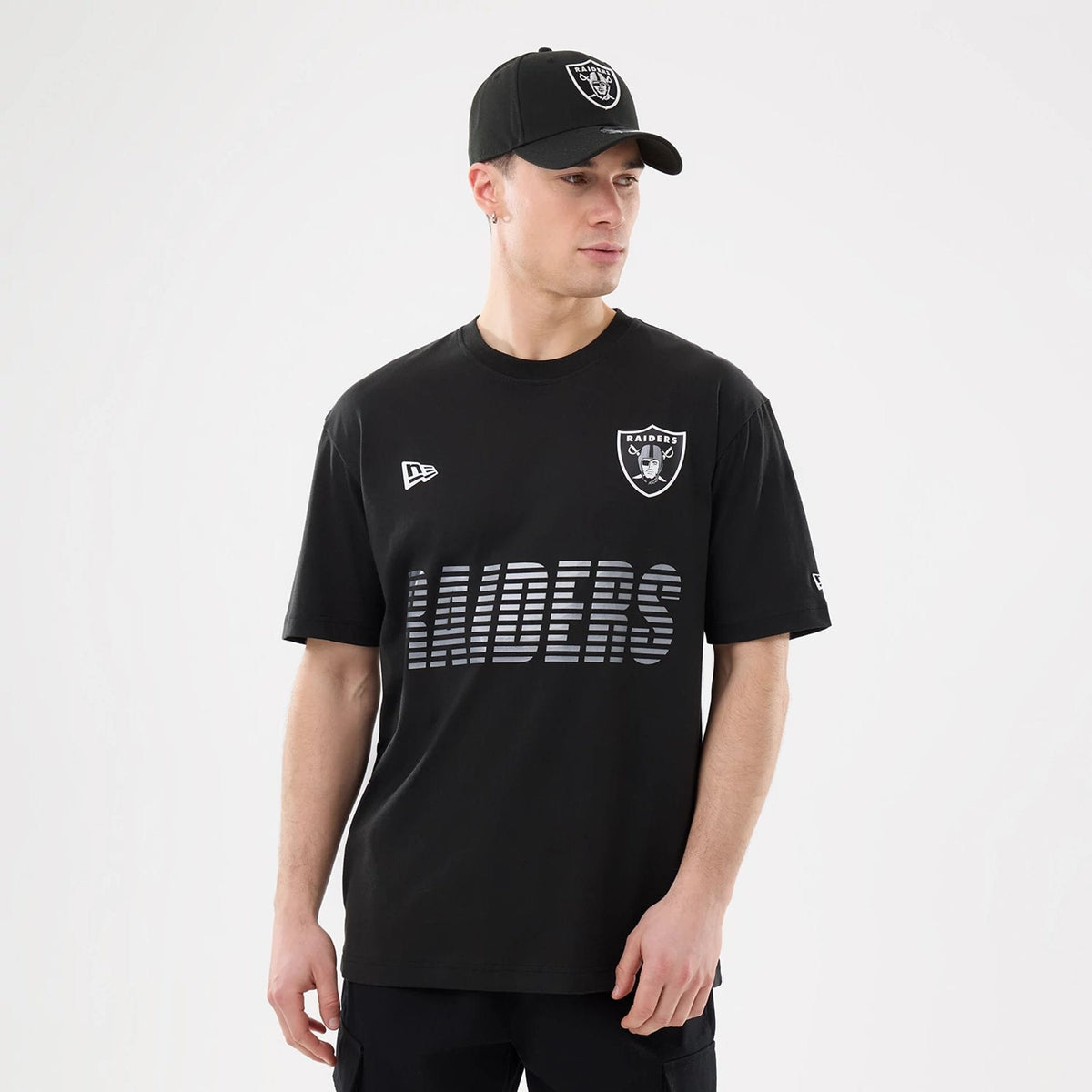 Las Vegas Raiders NFL Match Black T-Shirt-klyvox
