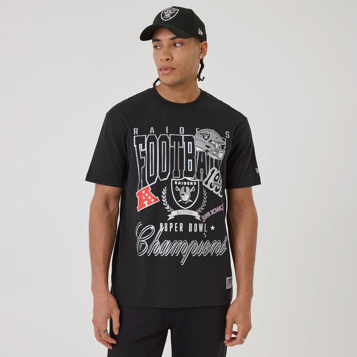 Las Vegas Raiders NFL Sport Classic Black T-Shirt-klyvox