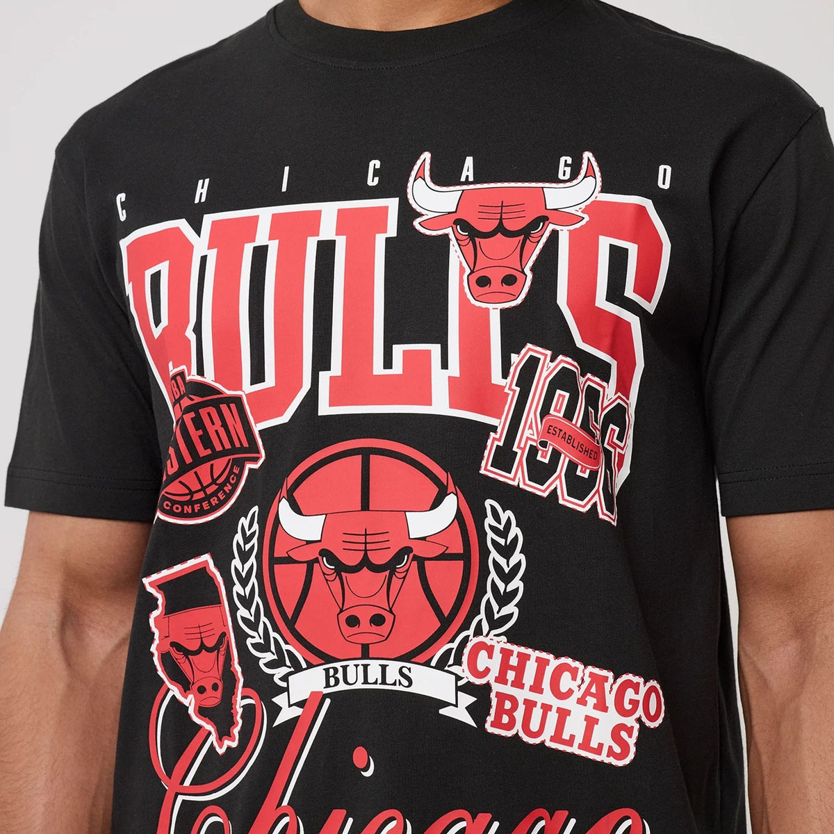 Chicago Bulls NBA Sport Classic Black T-Shirt-klyvox
