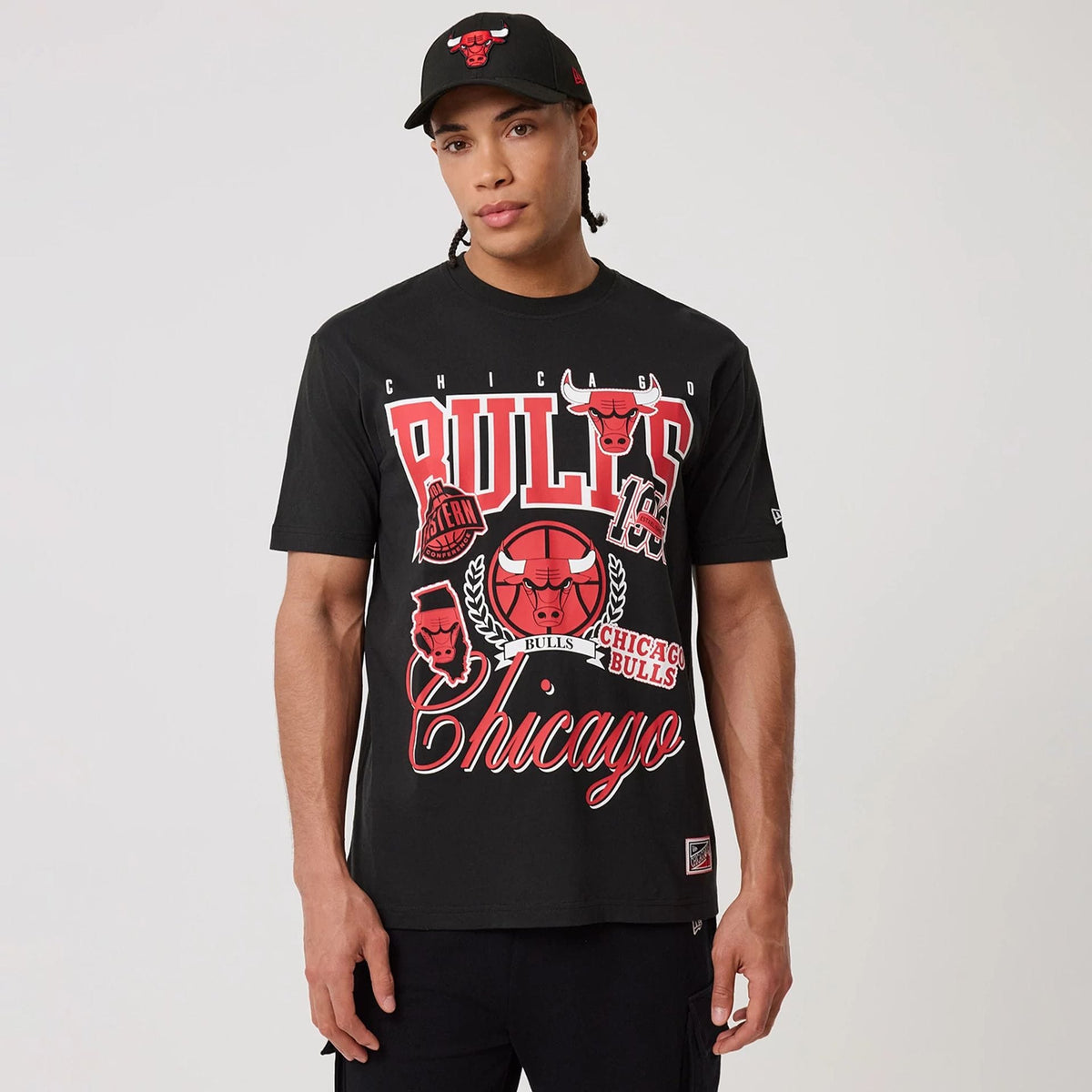 Chicago Bulls NBA Sport Classic Black T-Shirt-klyvox