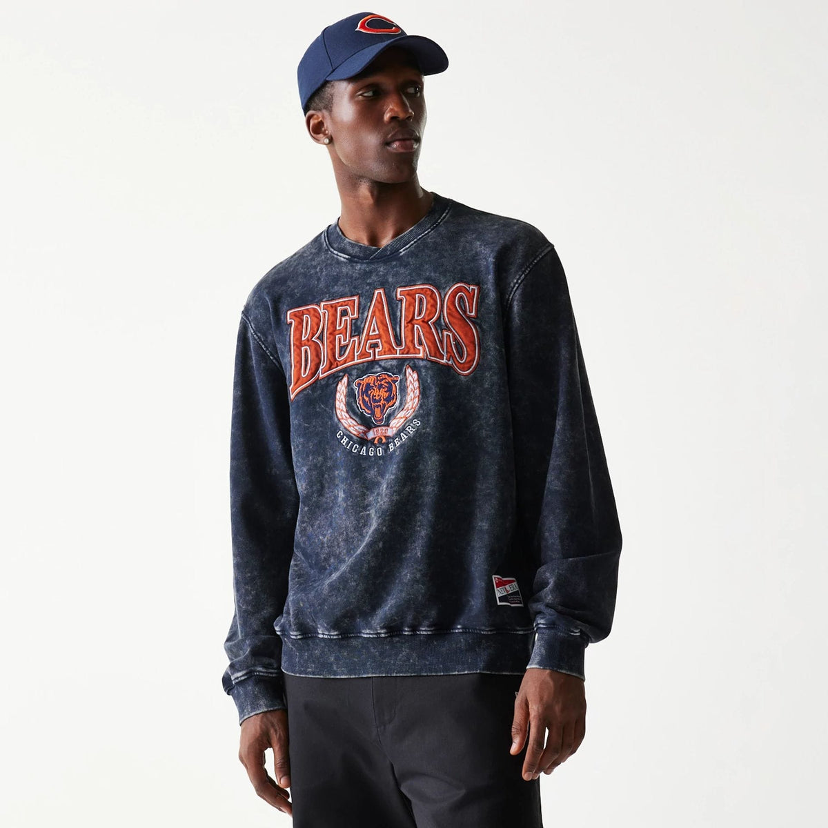 Chicago Bears NFL Navy Crew Neck Sweater-klyvox