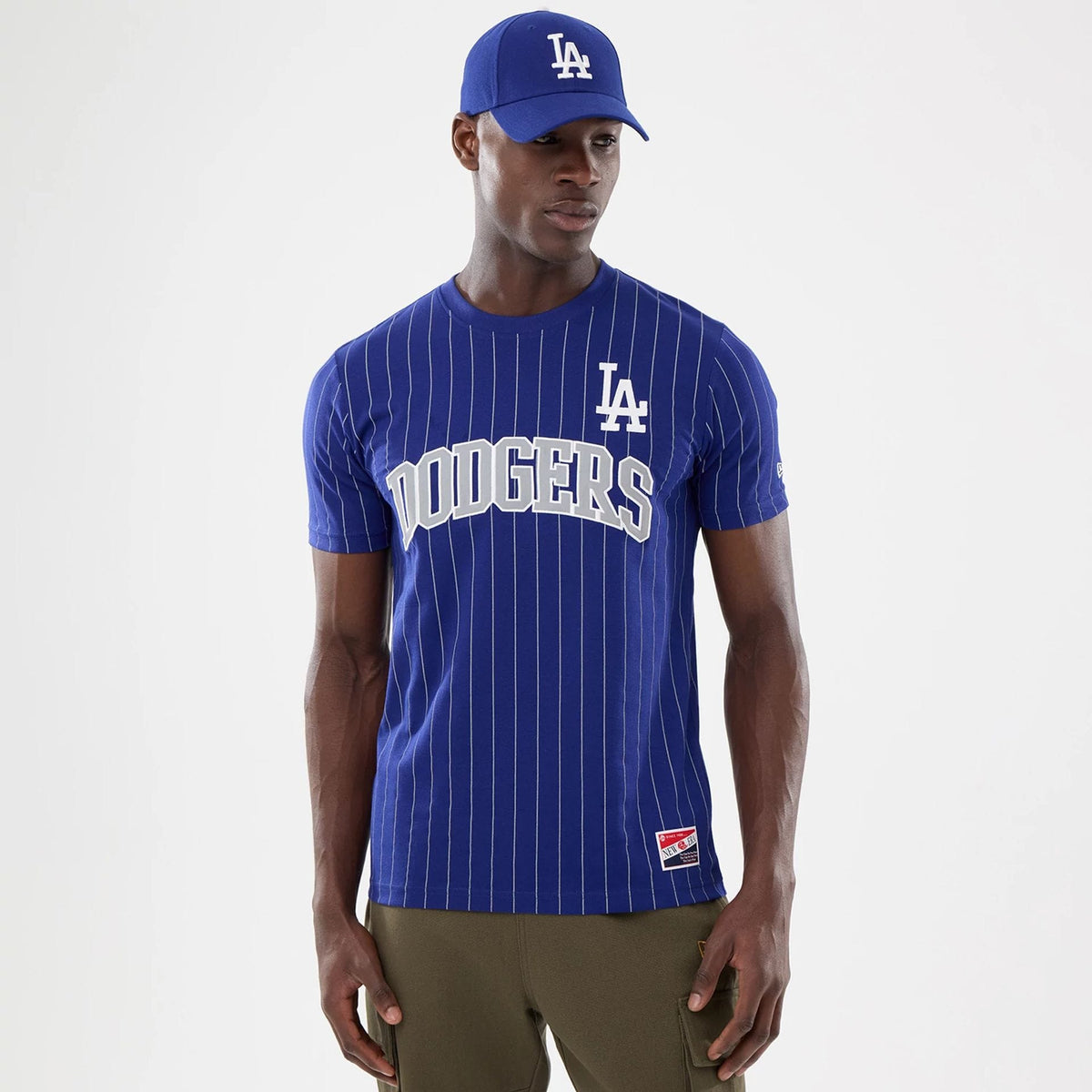 LA Dodgers MLB Pinstripe Dark Blue T-Shirt-klyvox