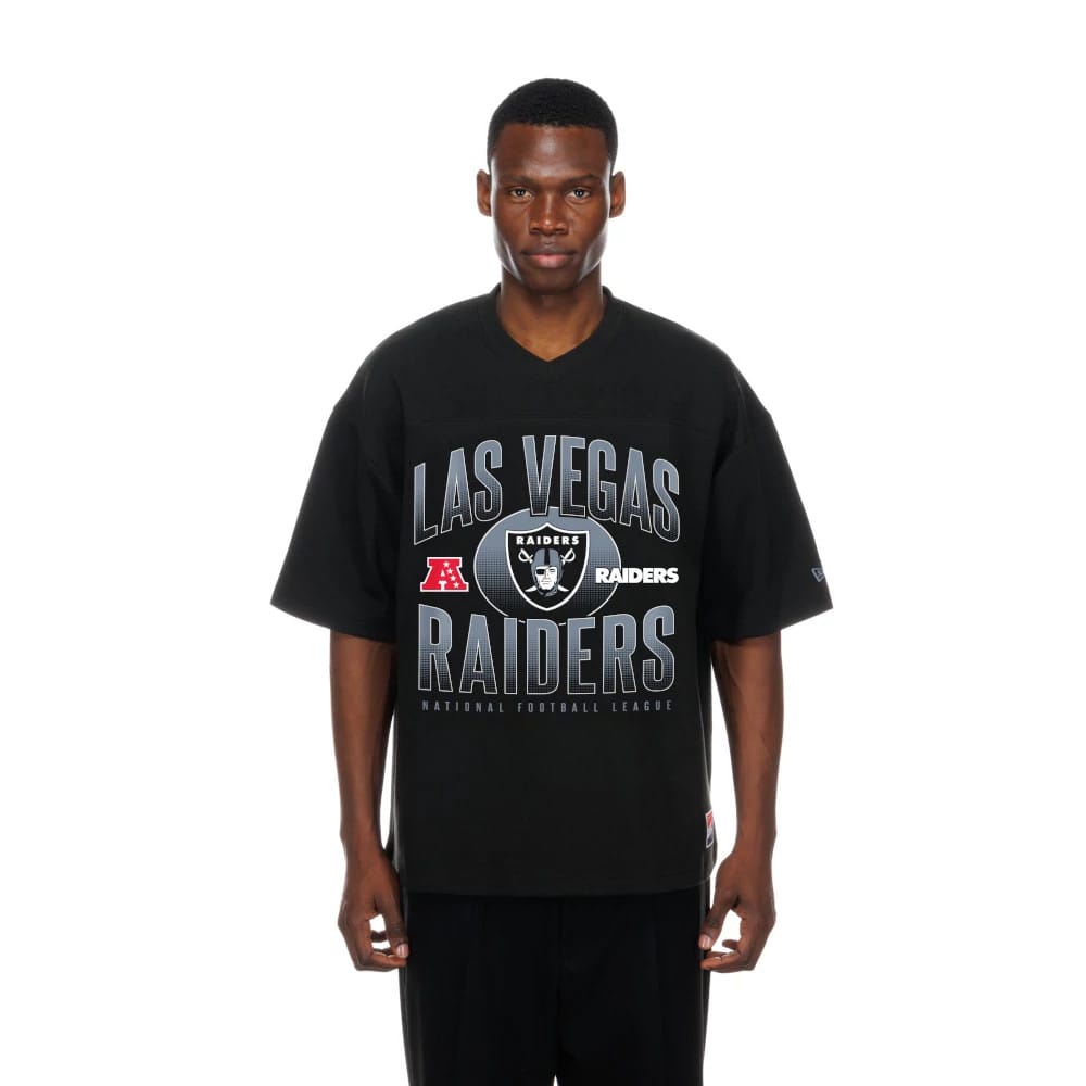 Las Vegas Raiders NFL Black Boxy T-Shirt-klyvox