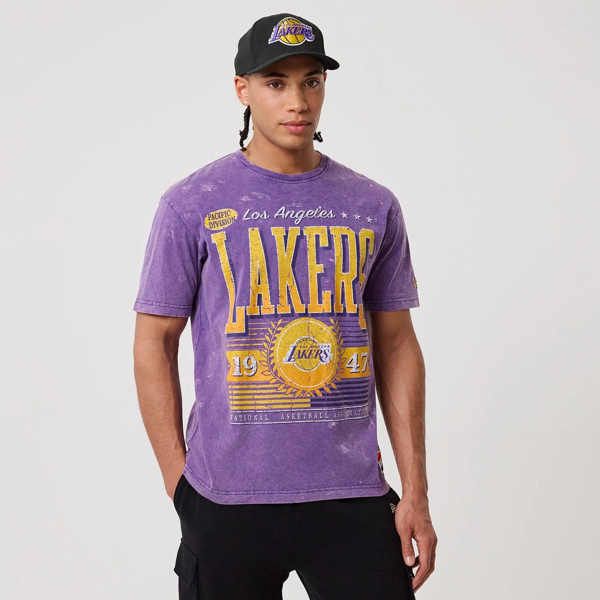 LA Lakers NBA Purple T-Shirt-klyvox