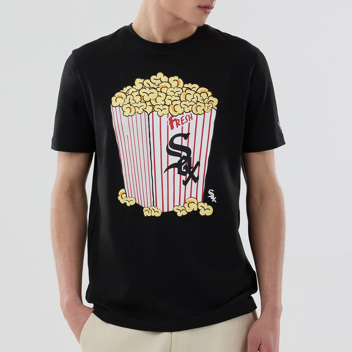 Chicago White Sox MLB Popcorn Black T-Shirt-klyvox