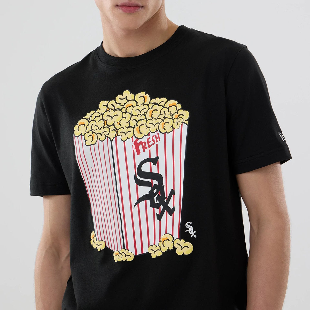 Chicago White Sox MLB Popcorn Black T-Shirt-klyvox