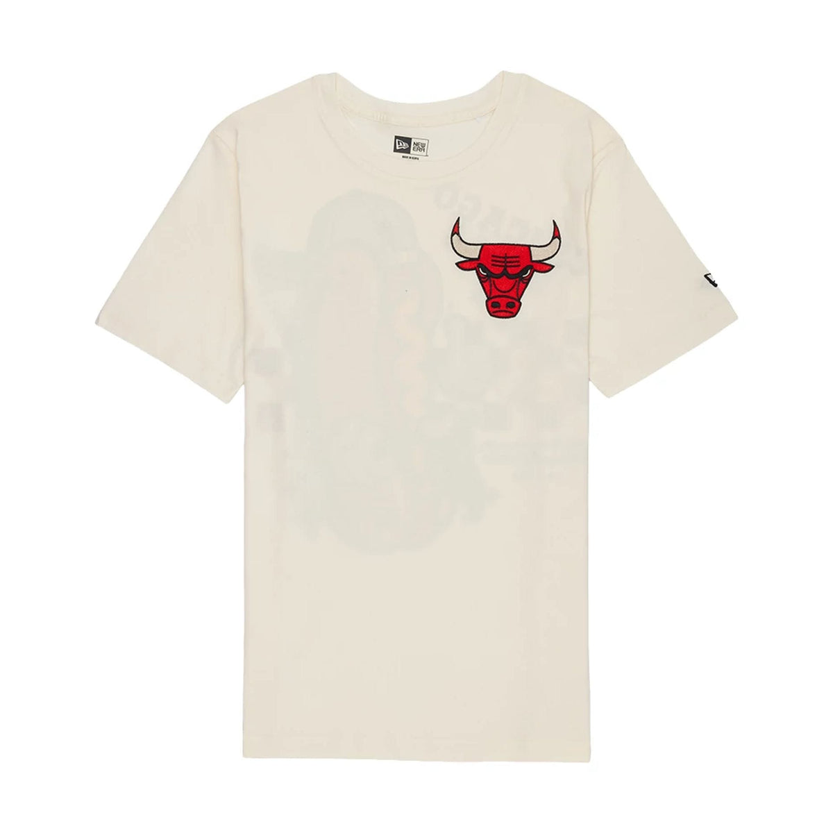 Chicago Bulls NBA Hotdog Cream T-Shirt-klyvox
