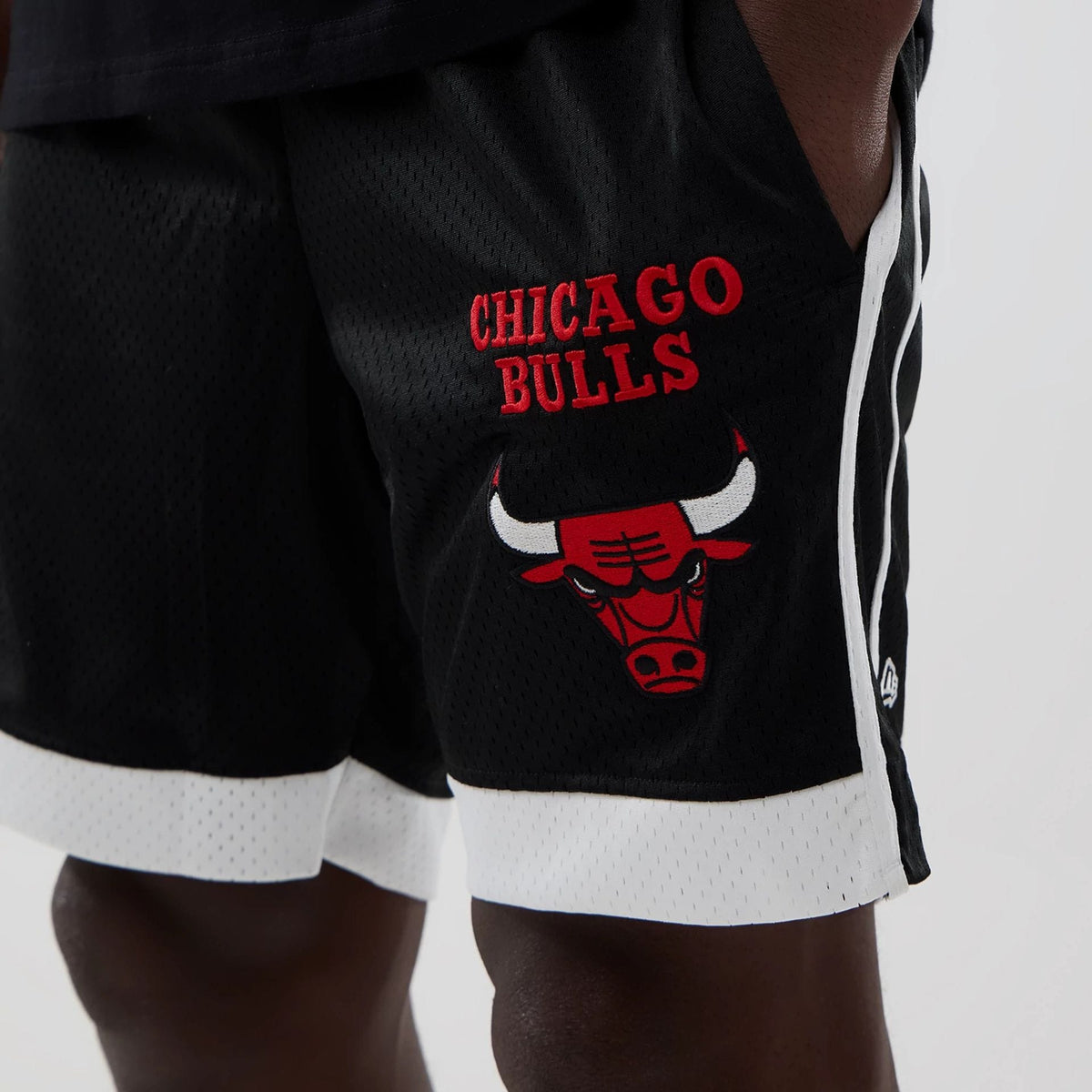 Chicago Bulls NBA Black Mesh Shorts-klyvox