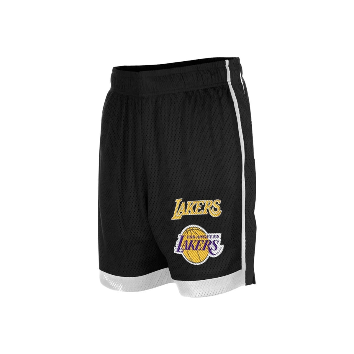 LA Lakers NBA Black Mesh Shorts-klyvox