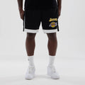 LA Lakers NBA Black Mesh Shorts-klyvox