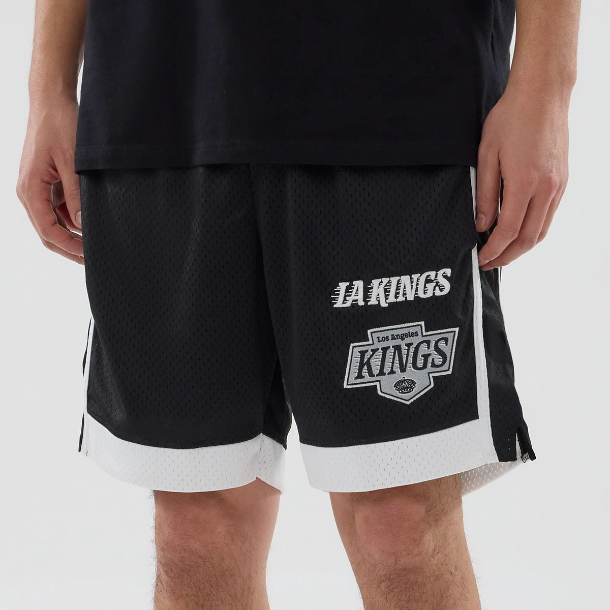 LA Kings NHL Black Mesh Shorts-klyvox