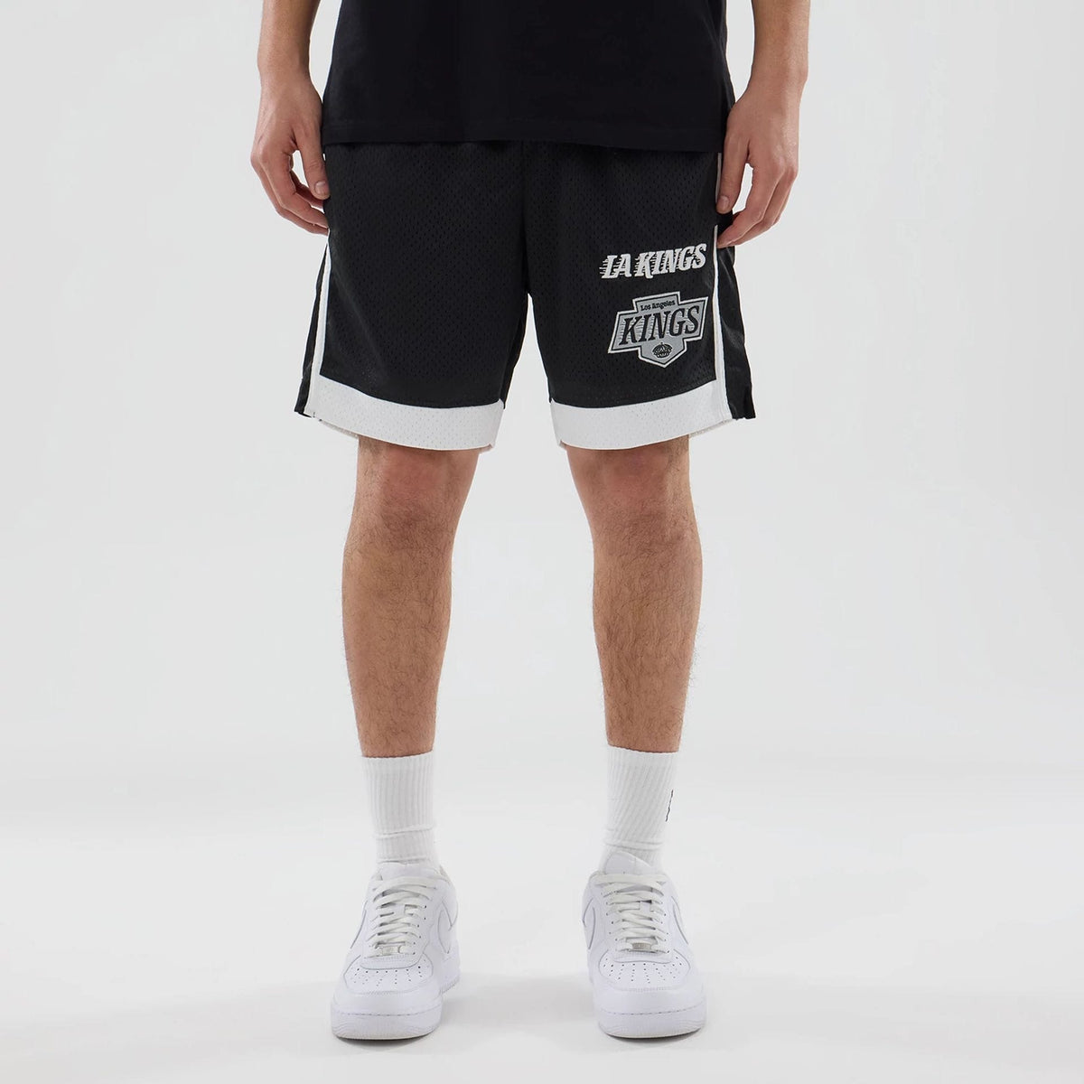 LA Kings NHL Black Mesh Shorts-klyvox