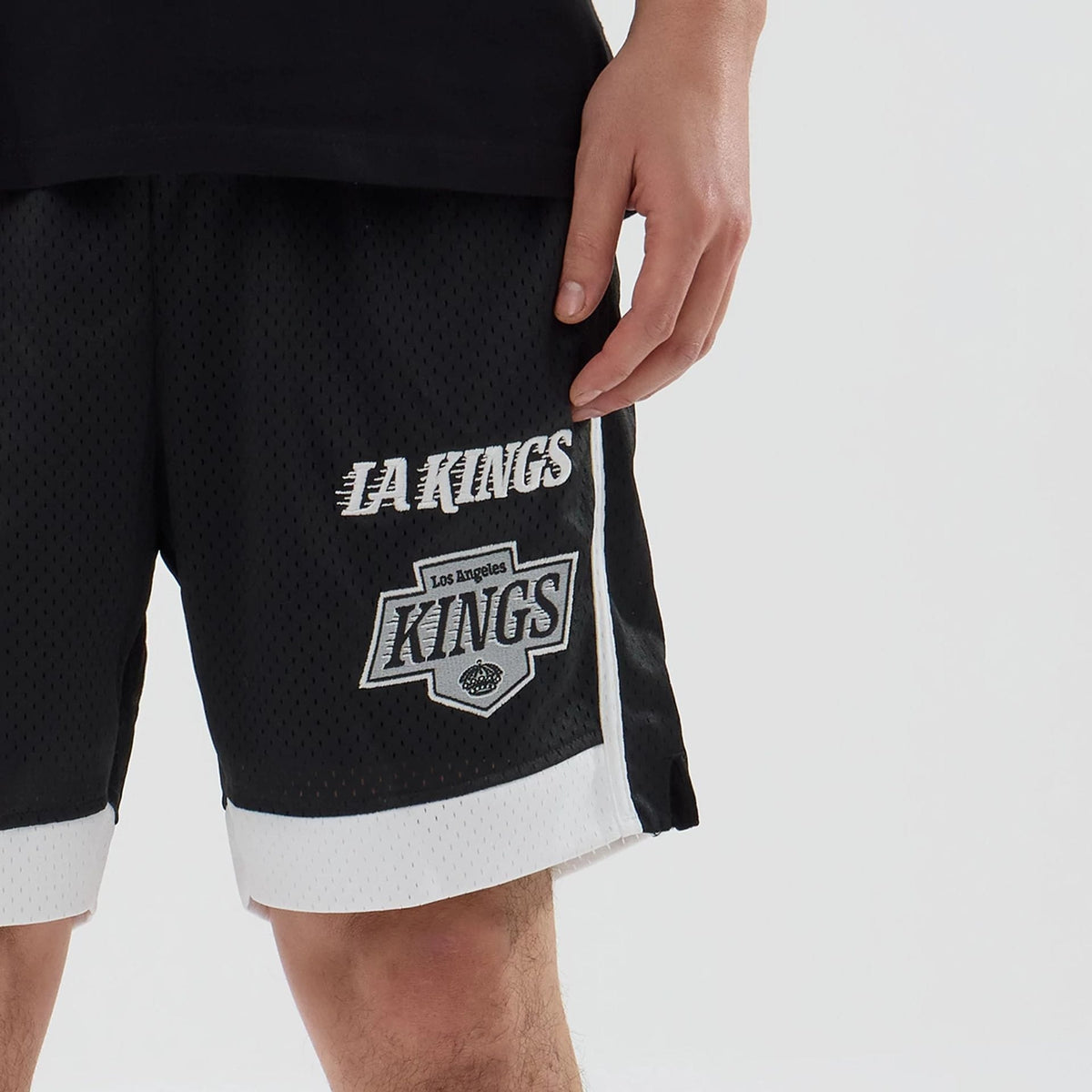 LA Kings NHL Black Mesh Shorts-klyvox
