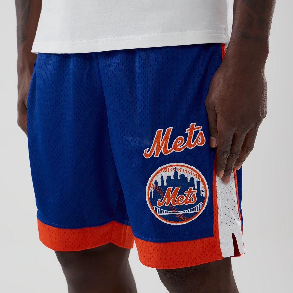 New York Mets MLB Blue Mesh Shorts-klyvox