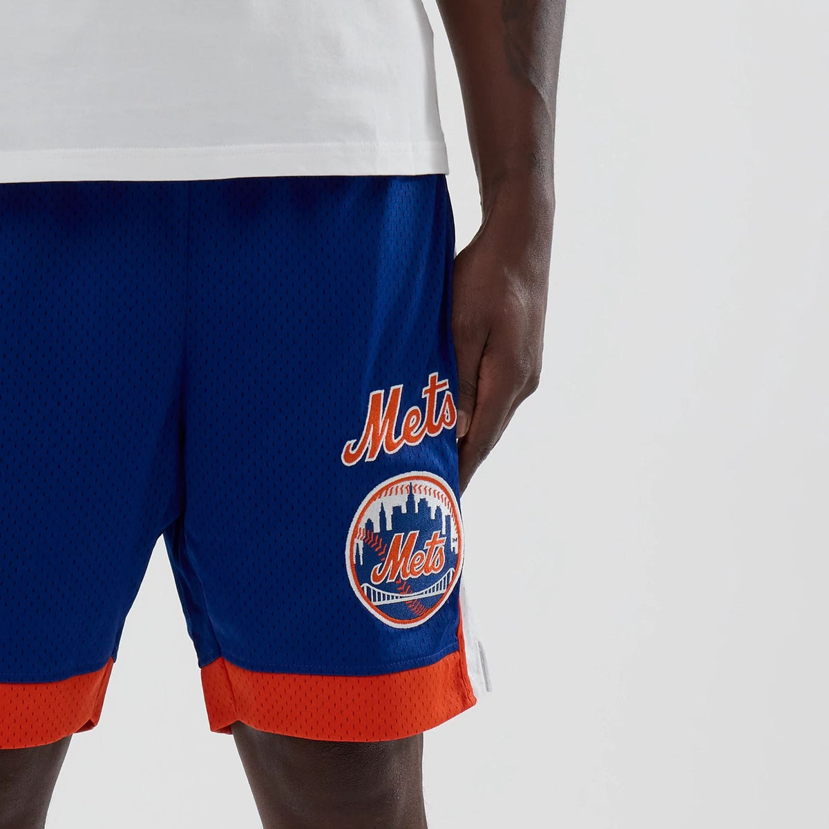New York Mets MLB Blue Mesh Shorts-klyvox