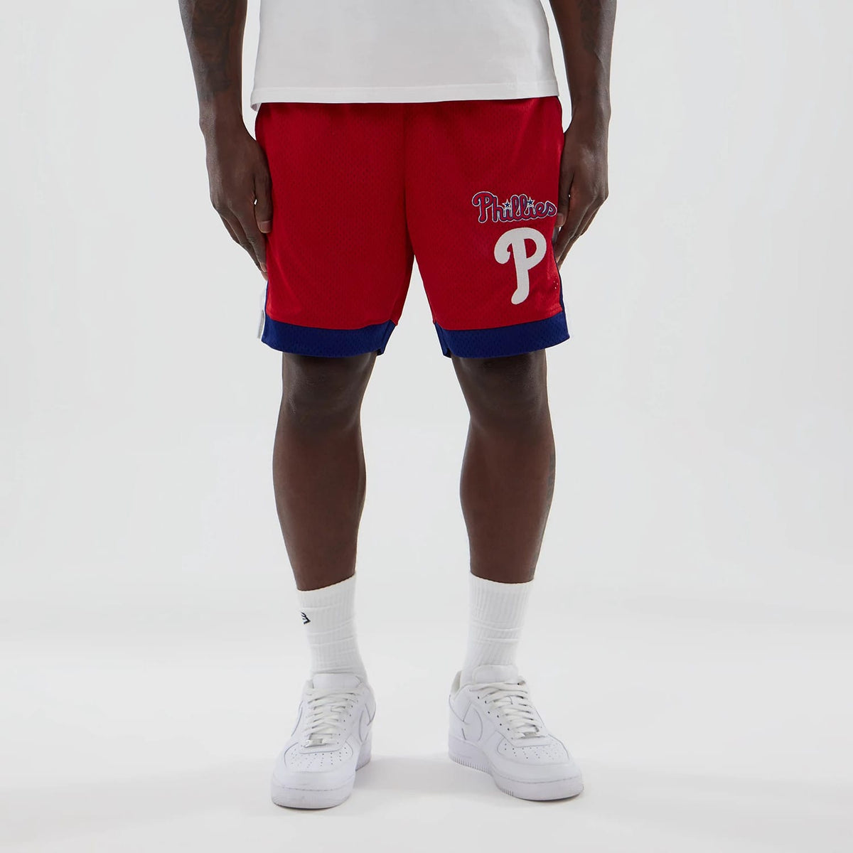 Philadelphia Phillies MLB Red Mesh Shorts-klyvox