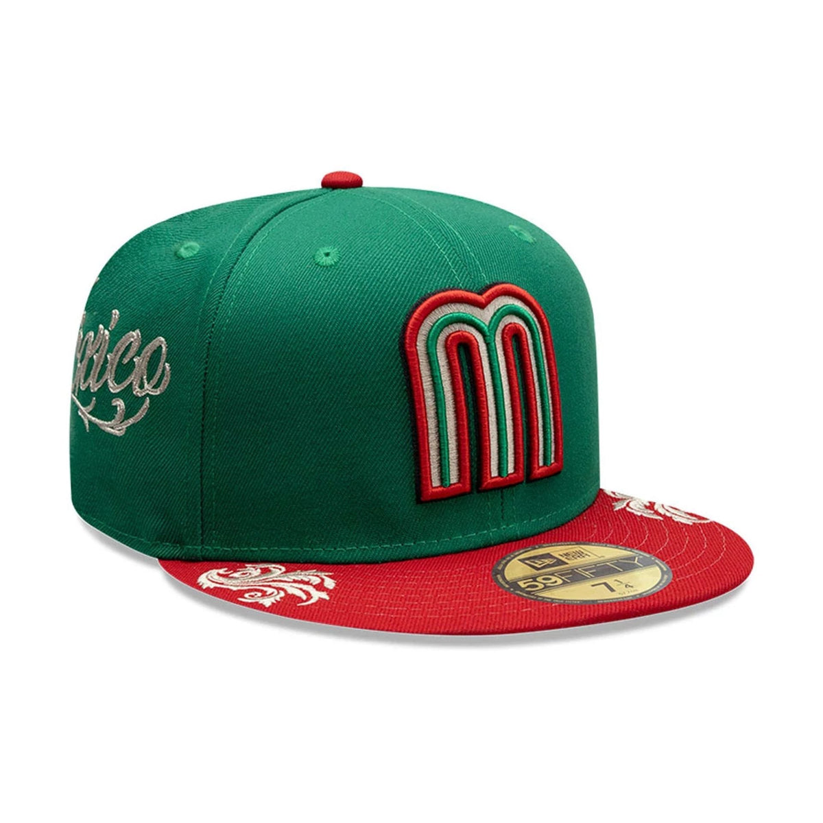 Mexico LMB Wordmark Green 59FIFTY Fitted Cap-klyvox